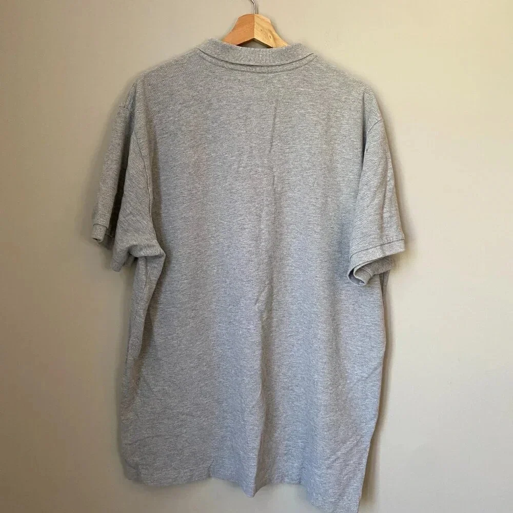 Ralph Lauren Polo Jeans Co. Mens Size XL Short Sleeve Cotton Polo Shirt in Gray